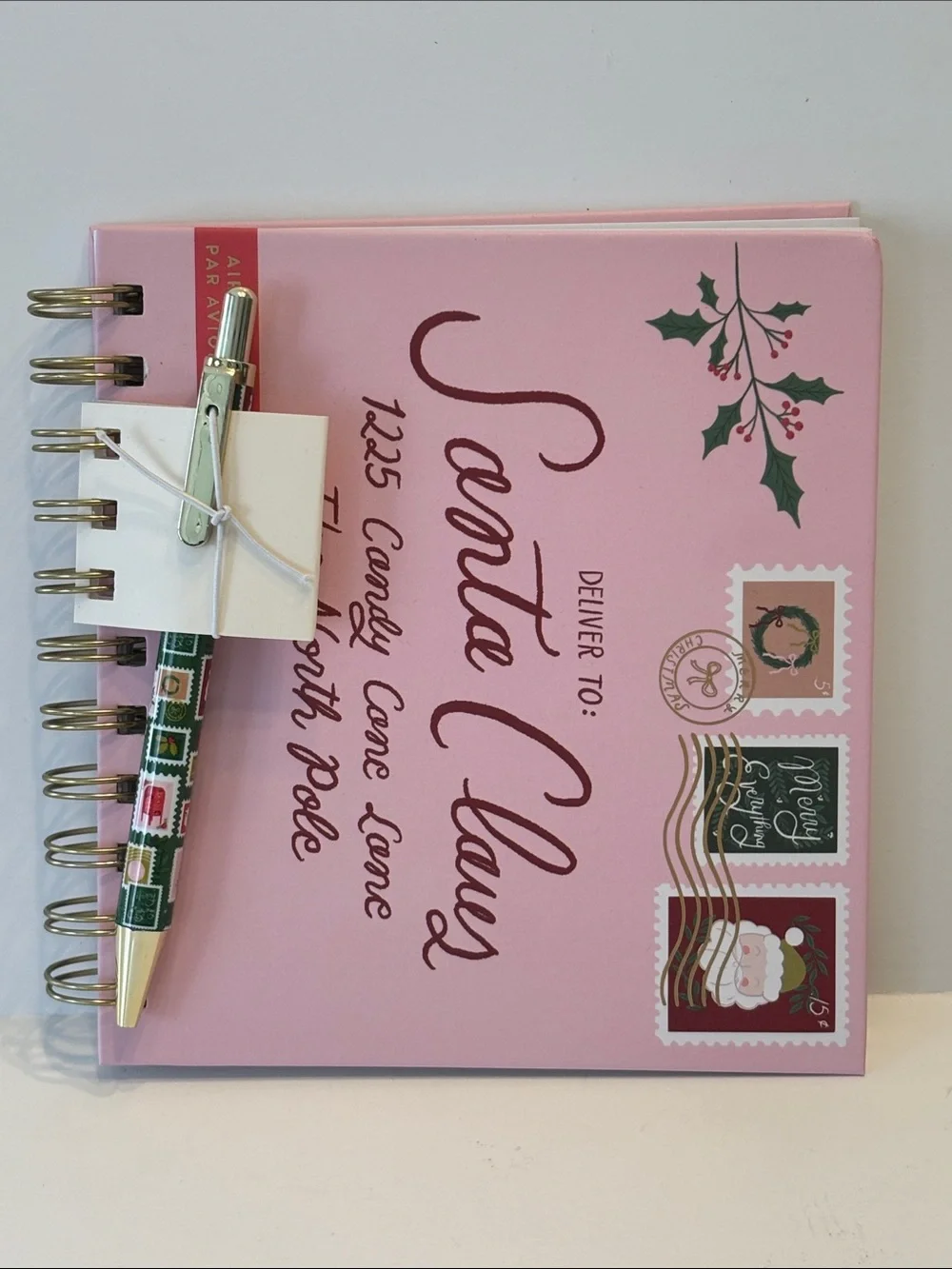 Fringe Festive Letter to Santa Spiral Notebook and Pen Set